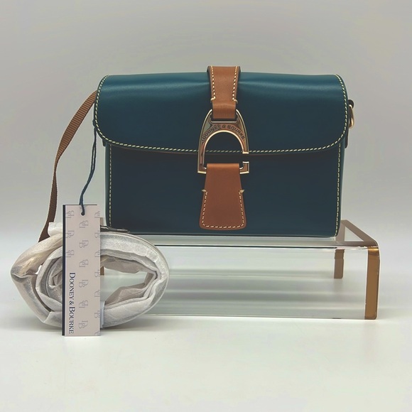 Dooney & Bourke Wexford Leather Kyra Bag Deep Teal - Picture 1 of 14